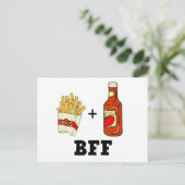 friet en ketchup BFF Briefkaart (Staand voorkant)