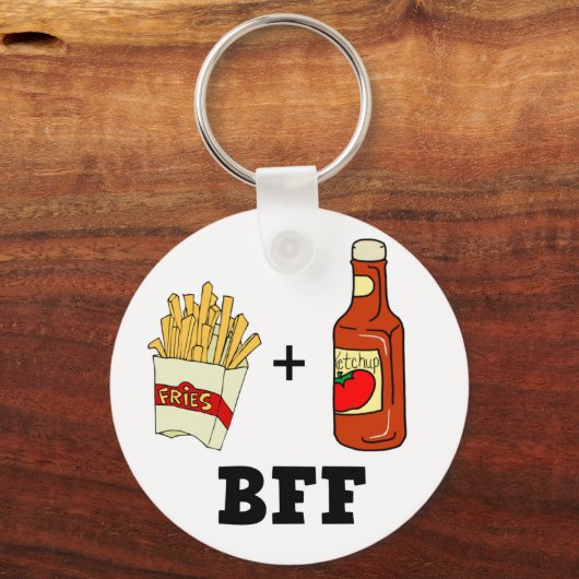 friet en ketchup BFF Sleutelhanger (Voorkant)