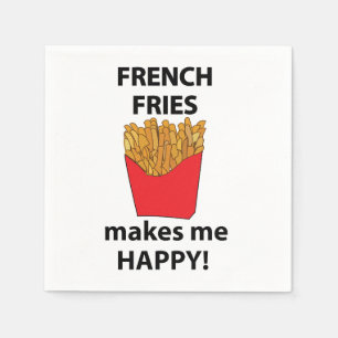 friet maakt me blij friet feest servet