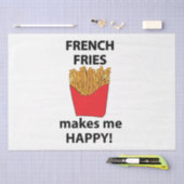 friet maakt me blij friet tissuepapier (Craft)