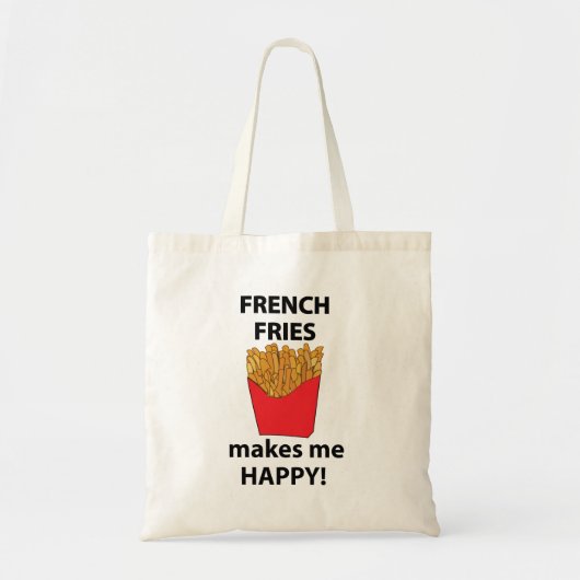 friet maakt me blij friet tote bag (Voorkant)