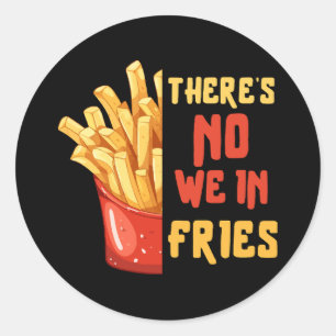 Friet Ronde Sticker