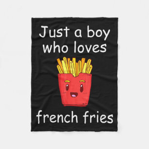 Friet Shirt Grappig Franse Friet Liefhebber Cool F Fleece Deken
