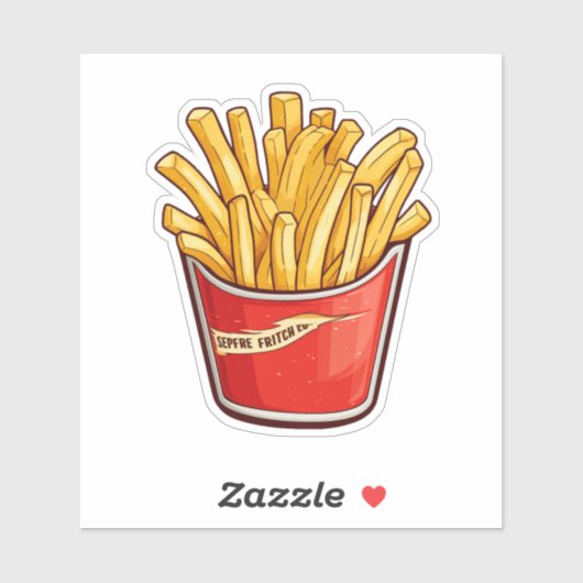 friet sticker (Vel)