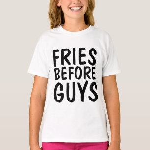 FRIET VOOR JONGENS, Grappige dames & meisjes T-shi T-shirt
