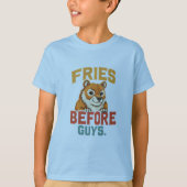 "Friet voor jongens" T-shirt (Voorkant)