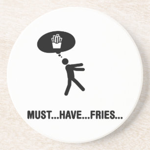 friet zandsteen onderzetter