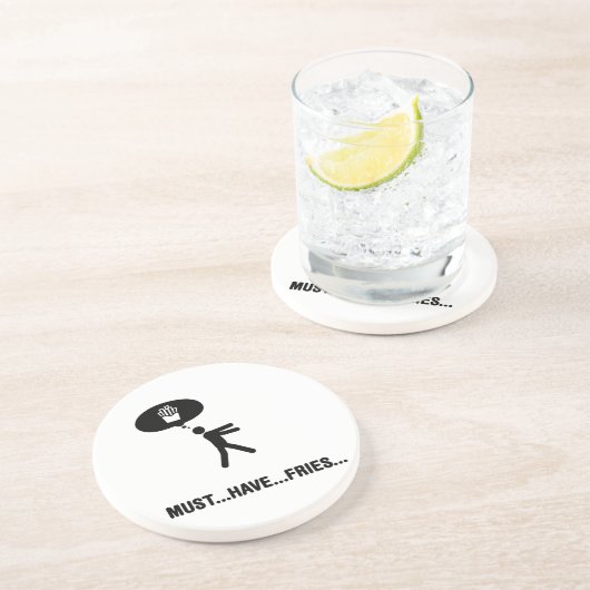 friet zandsteen onderzetter (Zijkant)