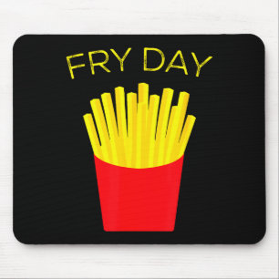 Frietdag, Franse friet, Tgif Goddank het is vrijda Muismat