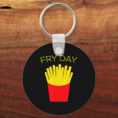 Frietdag, Franse friet, Tgif Goddank het is vrijda Sleutelhanger (Voorkant)