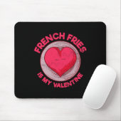 Frieten zijn mijn Valentijn vinger chips grappig Muismat (Met muis)