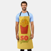 Frieten zo goed! schort (Gedragen)