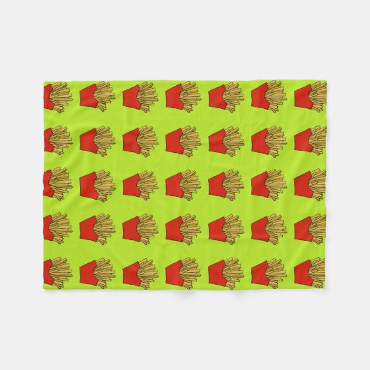 frietfleecedeken fleece deken (Voorkant (Horizontaal))