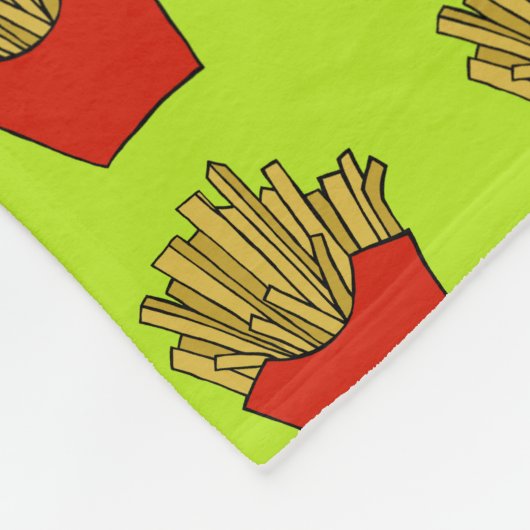 frietfleecedeken fleece deken (Hoek)