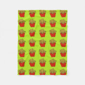 frietfleecedeken fleece deken (Voorkant)