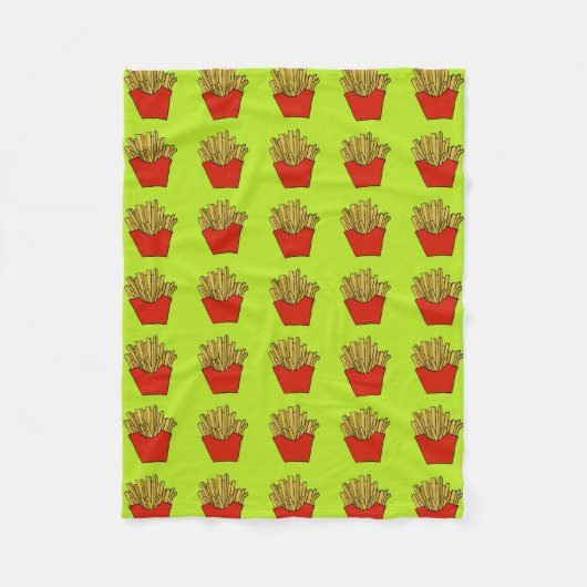 frietfleecedeken fleece deken (Voorkant)