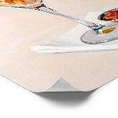 Frietjes in Martini glas Poster (Hoek)