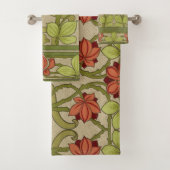 Frieze Border Art Nouveau Floral Bad Handdoek (Insitu)