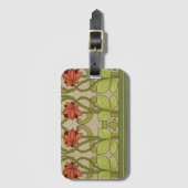 Frieze Border Art Nouveau Floral Bagagelabel (Voorkant (verticaal))