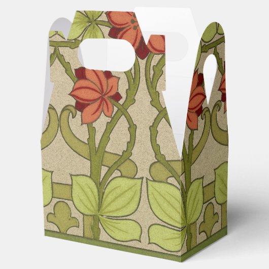 Frieze Border Art Nouveau Floral Bedankdoosjes (Geopend)