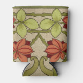 Frieze Border Art Nouveau Floral Blikjeskoeler (Voorkant)