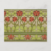 Frieze Border Art Nouveau Floral Briefkaart (Voorkant)