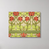 Frieze Border Art Nouveau Floral Canvas Afdruk (Voorkant)