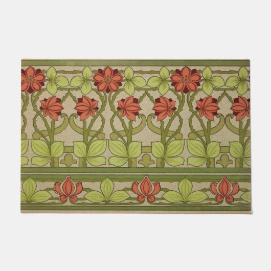 Frieze Border Art Nouveau Floral Deurmat (Voorkant)
