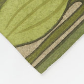 Frieze Border Art Nouveau Floral Fleece Deken (Hoek)