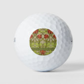 Frieze Border Art Nouveau Floral Golfballen (Voorkant)