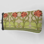 Frieze Border Art Nouveau Floral Golfheadcover (Voorkant)