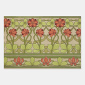 Frieze Border Art Nouveau Floral Inpakpapier Vel (Voorkant)