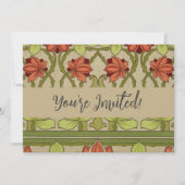 Frieze Border Art Nouveau Floral Kaart (Voorkant)