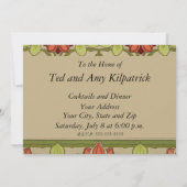 Frieze Border Art Nouveau Floral Kaart (Achterkant)