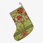 Frieze Border Art Nouveau Floral Kleine Kerstsok (Achterkant (Hangend))