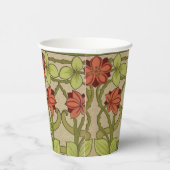 Frieze Border Art Nouveau Floral Papieren Bekers (Rechts)
