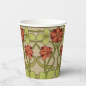Frieze Border Art Nouveau Floral Papieren Bekers (Voorkant)