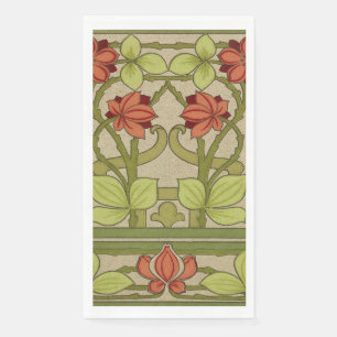 Frieze Border Art Nouveau Floral Servet