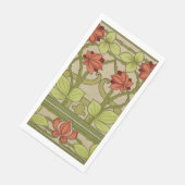 Frieze Border Art Nouveau Floral Servet (Hoek)