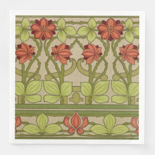 Frieze Border Art Nouveau Floral Servet