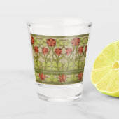 Frieze Border Art Nouveau Floral Shot Glas (Voorkant)