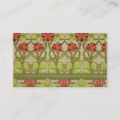 Frieze Border Art Nouveau Floral Visitekaartje (Achterkant)