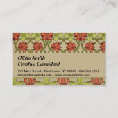 Frieze Border Art Nouveau Floral Visitekaartje (Voorkant)