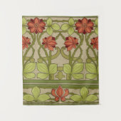 Frieze Border Art Nouveau Floral Wandkleed (Voorkant)