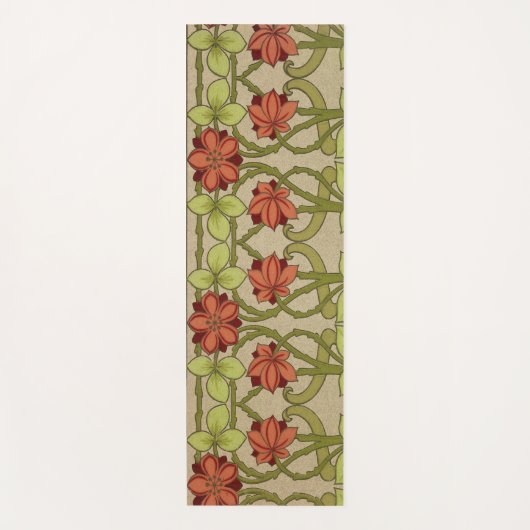 Frieze Border Art Nouveau Floral Yogamat (Voorkant)