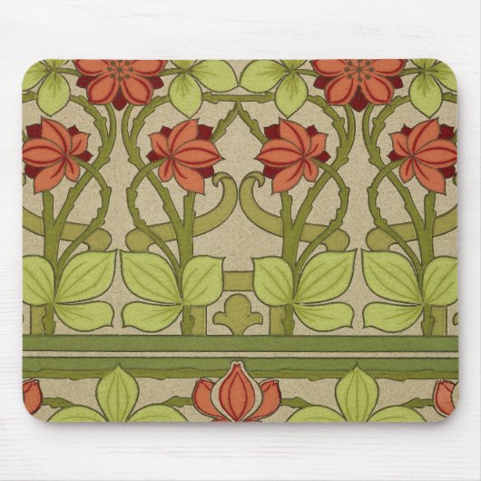 Frieze Border Art Nouveau Wallpaper Muismat (Voorkant)