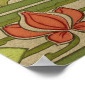 Frieze Border Art Nouveau Wallpaper Poster (Hoek)