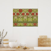 Frieze Border Art Nouveau Wallpaper Poster (Keuken)