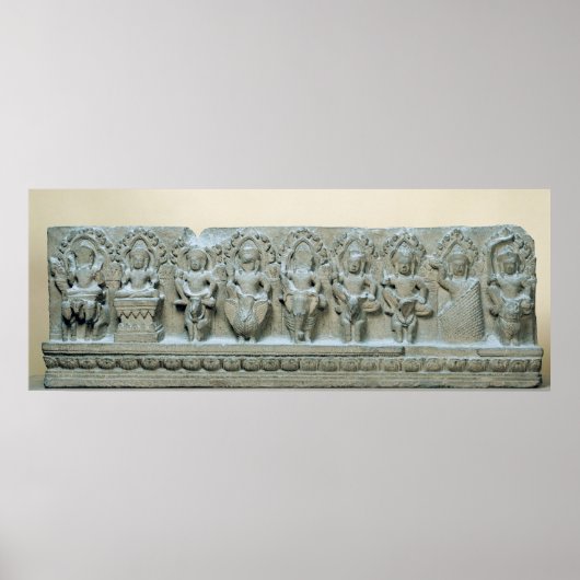 Frieze die negen divinities afschildert poster (Voorkant)