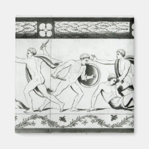 Frieze op de pilaar van de Grotta del Magneet